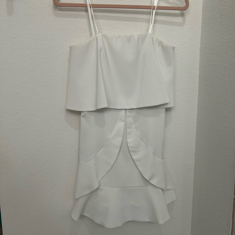 Fox & Gray Strapless white dress
